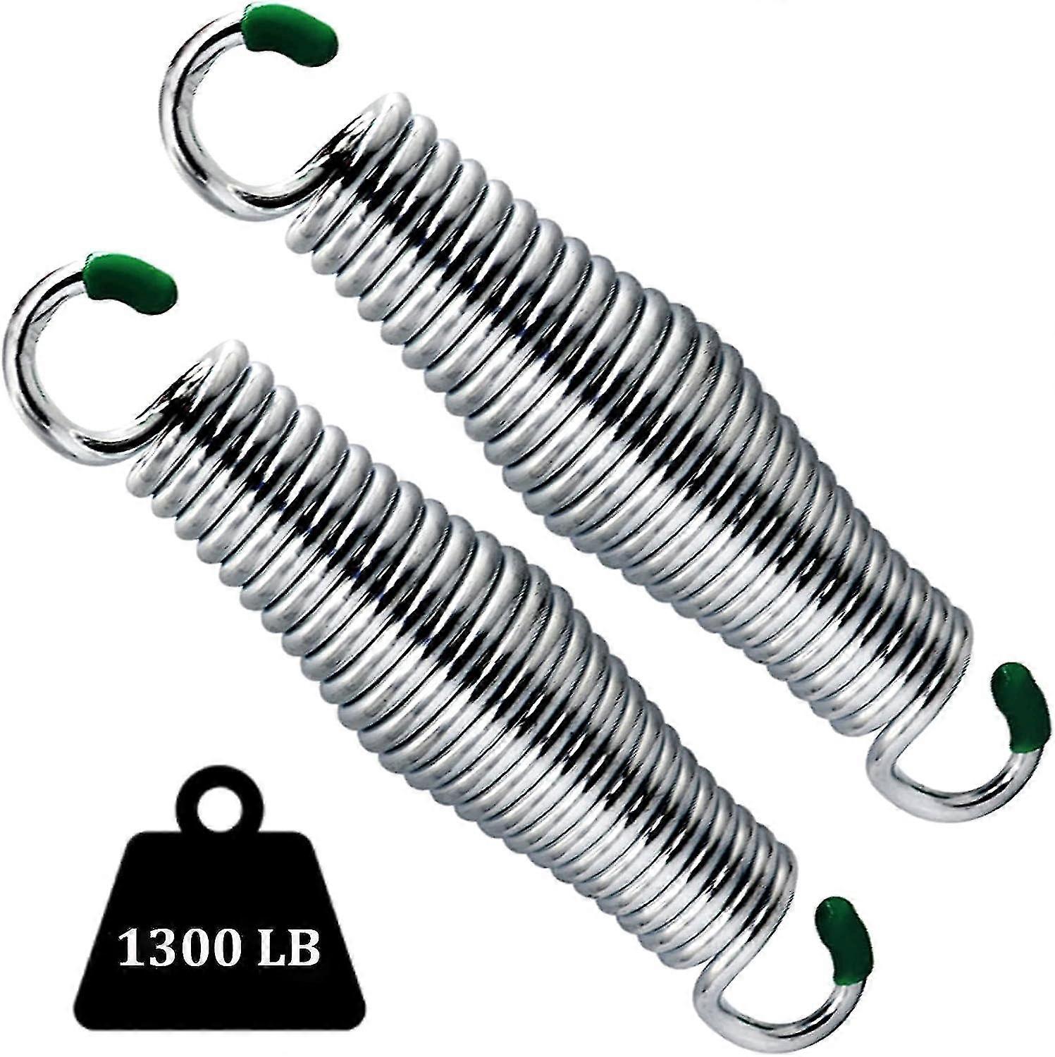 2pcs Porch Swing Springs,- 1250lbs Capacity Rust Resistant , Heavy-duty Hammock