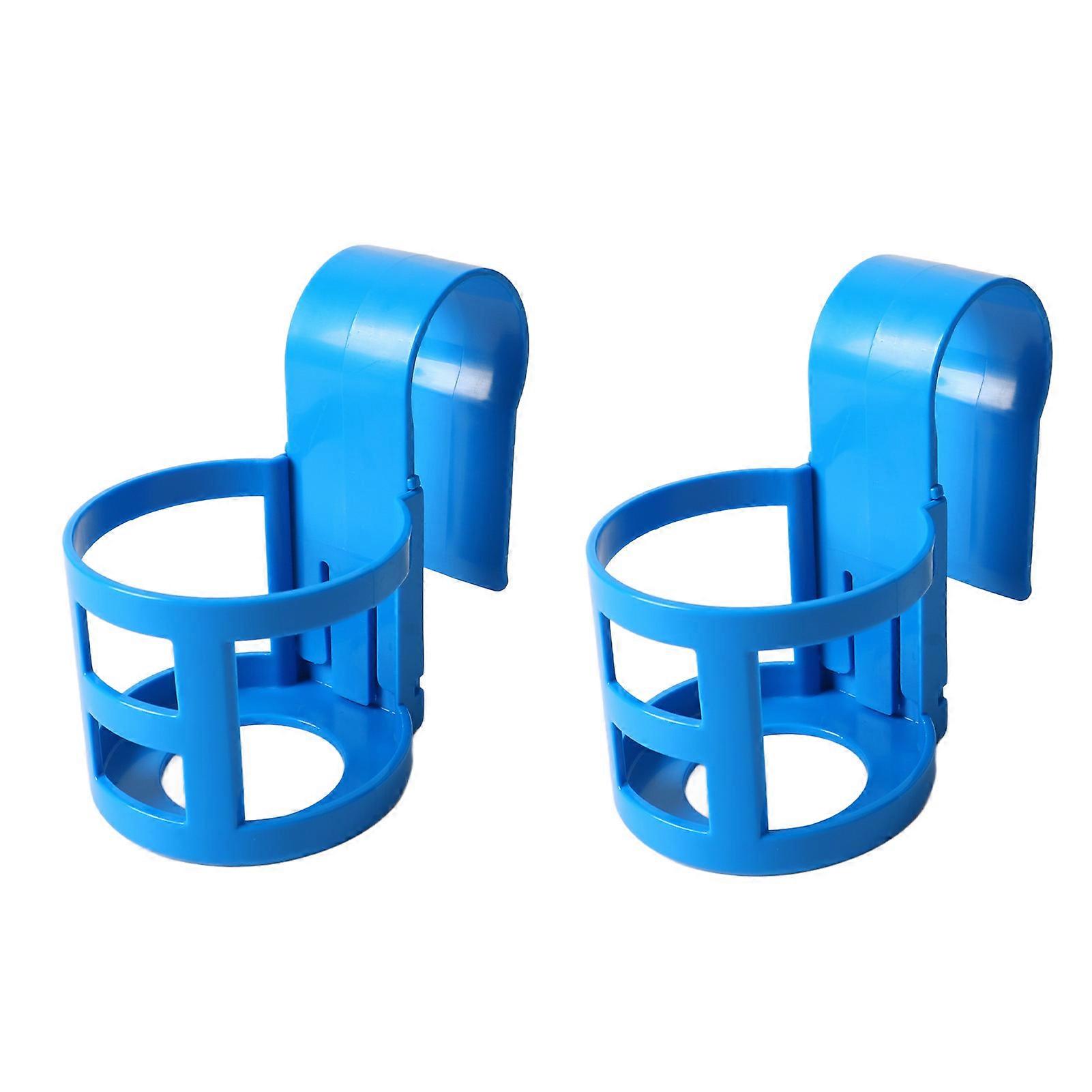 Pool Cup Holder Prevent Spill Poolside Drink Holder Above Ground Pool Accessories for Round Pool Bar Top Rails 2Pcs, Round
