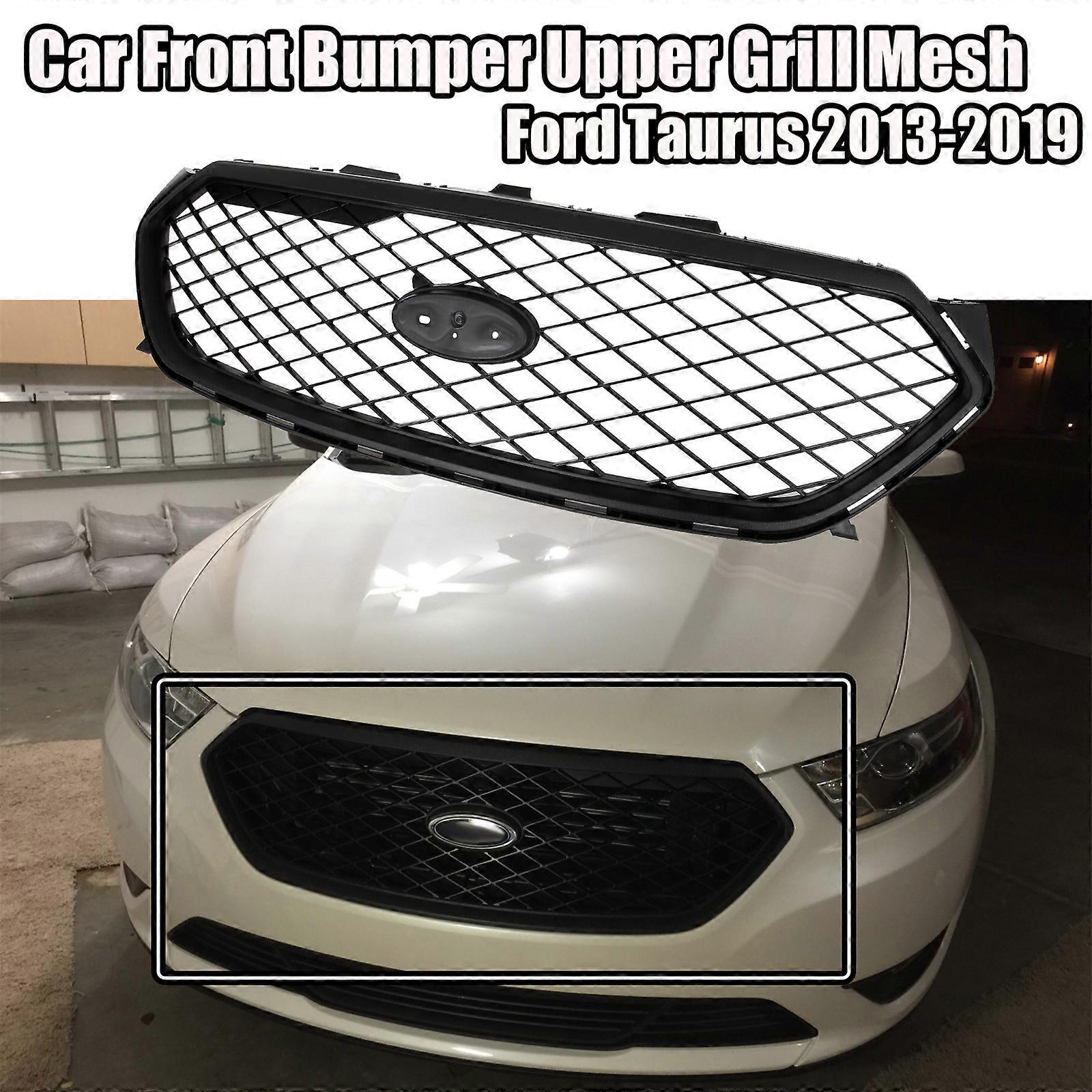 Black Front Grille For Ford Taurus Police Interceptor Sedan – 2013-2018 Models – OEM Style Mesh Design