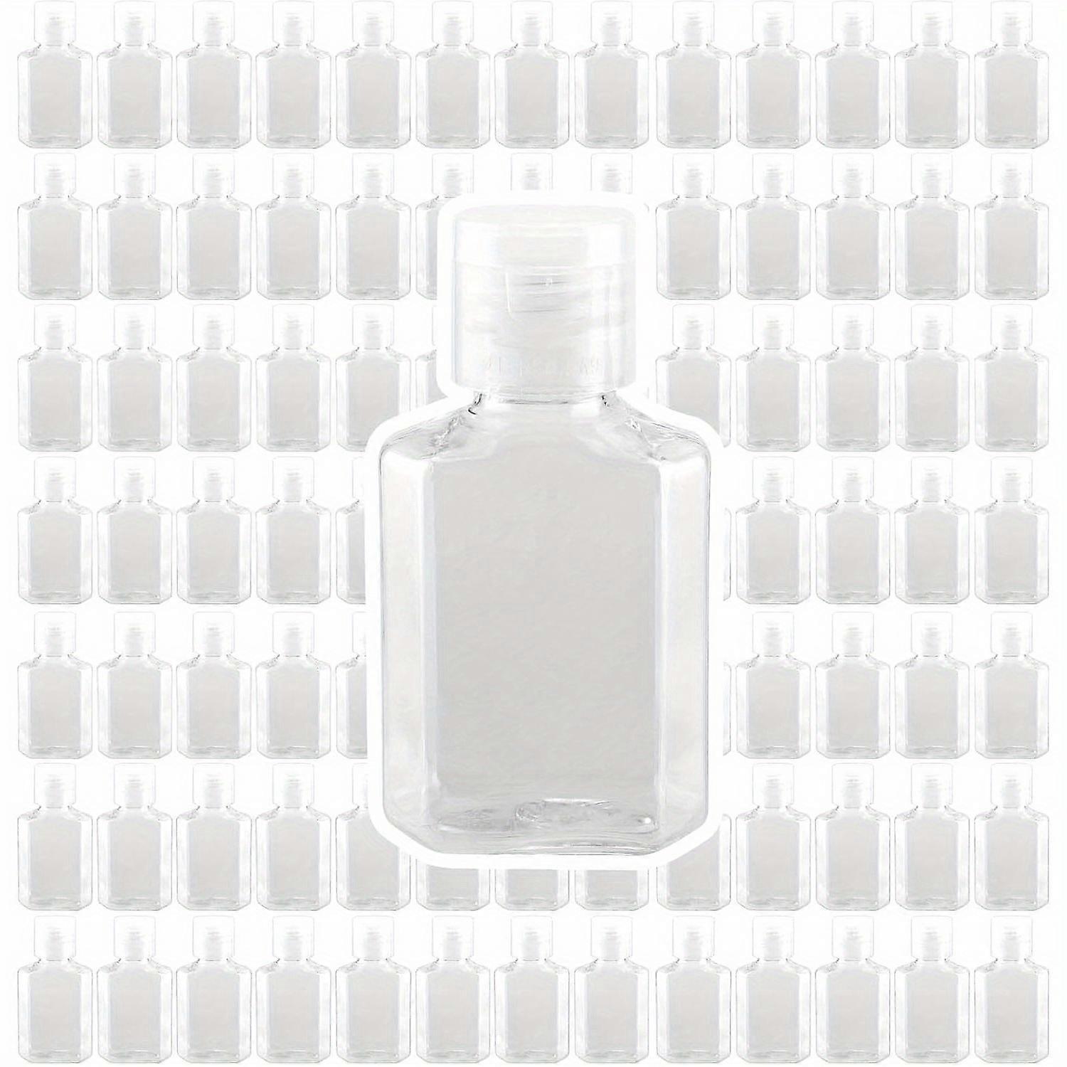60pcs 1.01oz Clear Empty Plastic Bottles With Flip Top Caps Refillable Liquid Container Sample Bottles Travel Accessories