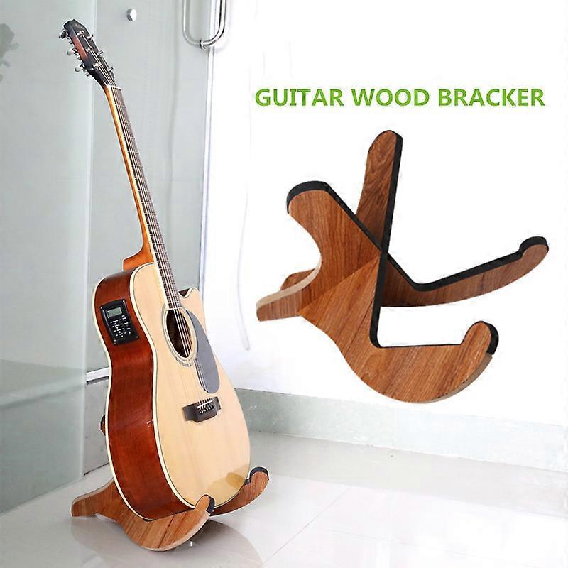 カリンバ/ウクレレブラケットギタースタンド楽器アクセサリー便利で環境に優しい木製サポートフレーム
