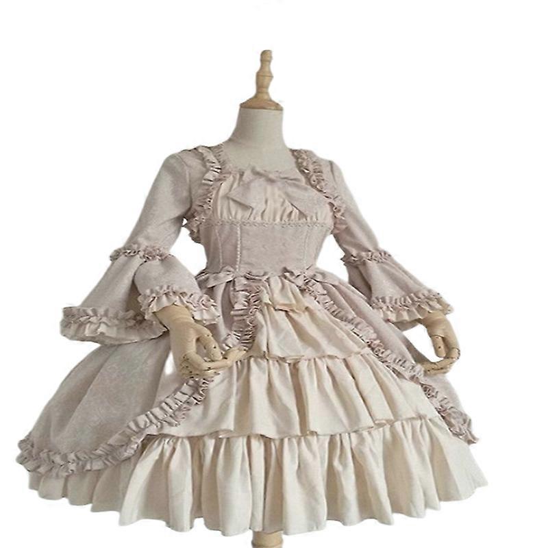 Elbise Moda Kadın Vintage Gotik Mahkeme