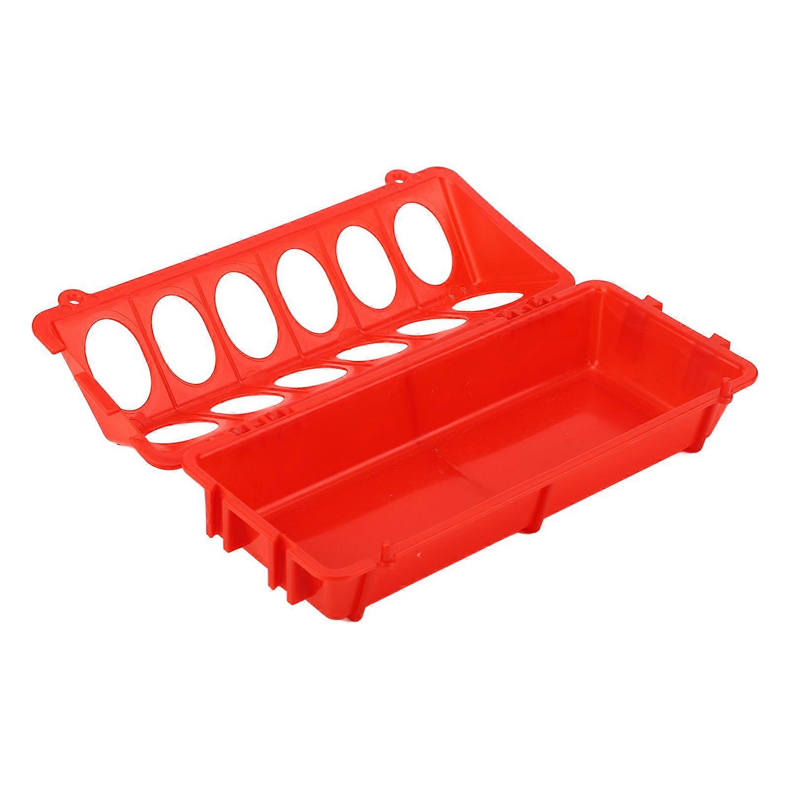 Flip Top Poultry Multipurpose 12 Holes Thickened Small Poultry Feeding Tray for Chicken Duckling Bird Pigeon