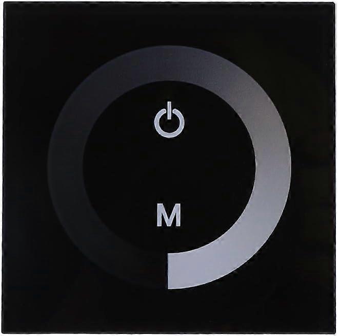 Dimmable Light, Dimmable LED Touch Panel, Monochrome Dimming Wall Switch Controller, DC 12V-24V Silent Touch Panel LED Strip Luminous with User Manual