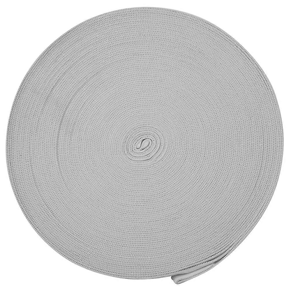 محبوك شريط مطاطي سميكة الخياطة التبعي مجموعة الحرفية لأصفاد الملابس الواقيةأبيض 15 مم عرض