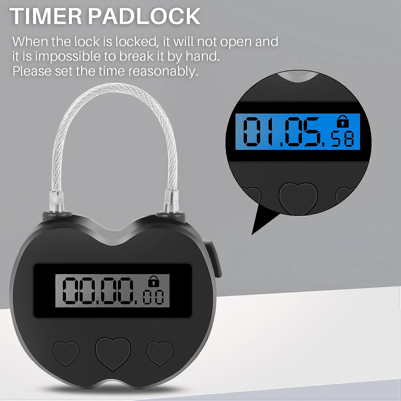 Smart Time Lock LCD Display Time Lock Multifunction Travel Electronic ...