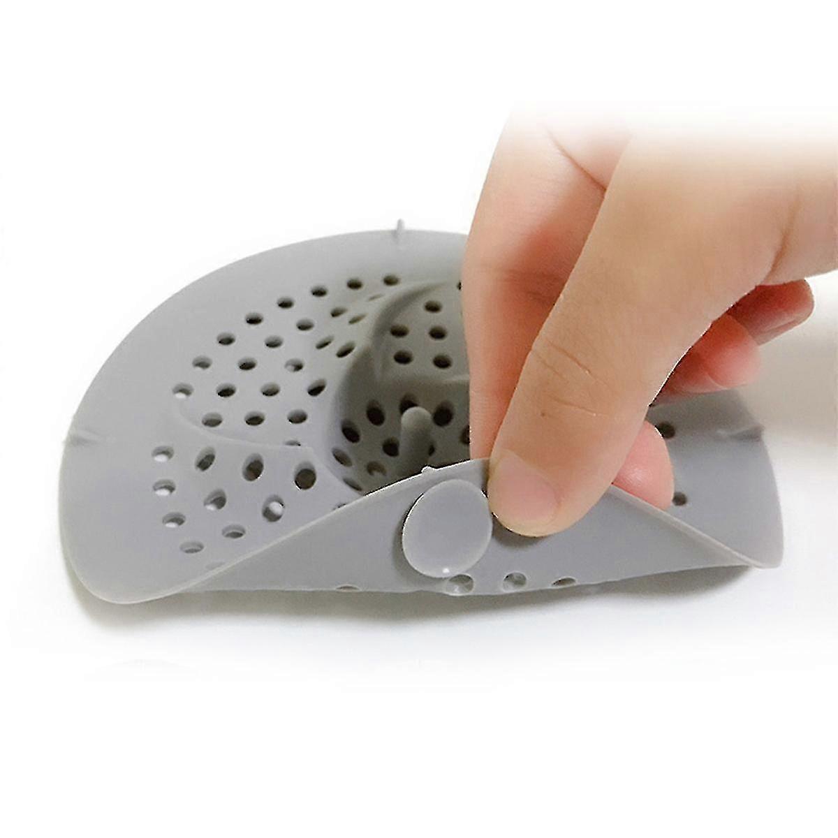 3pcs Shower Drain Covers, Rubber Sink Strainer Drain Protector