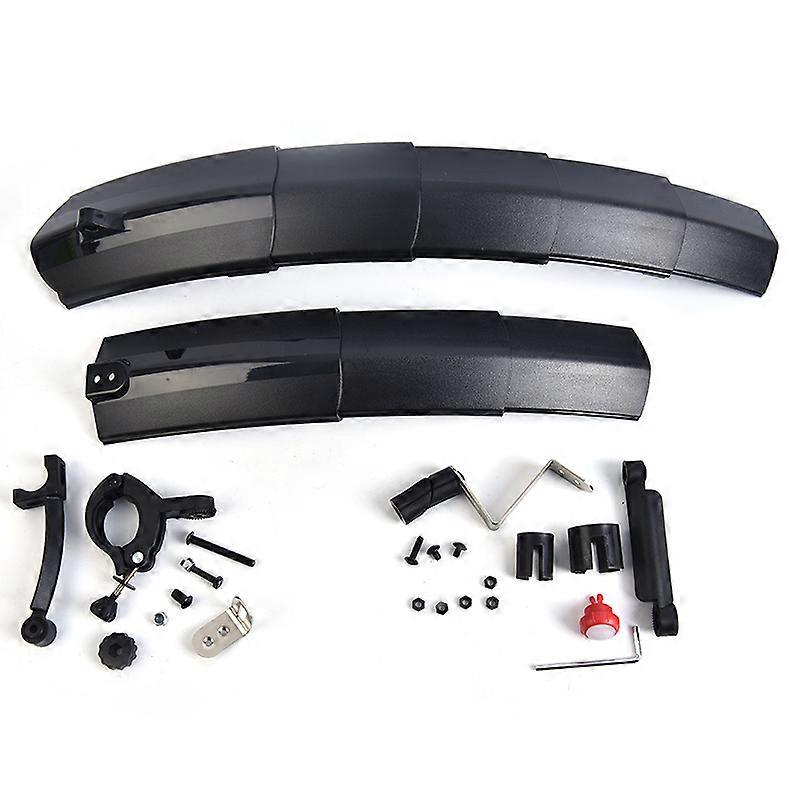 Telescopic Mudguard Fender Ultralight Folding With Taillight Bike Kit Mudguard Bicycle Front Rear Fender For Road Bike Mud Guard