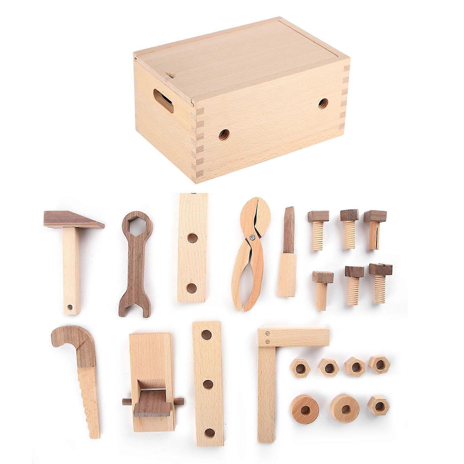 Beech Maintenance Children Tool Kit Multifunction Assembly Disassembly Early Education Carpenter Toolbox Toy
