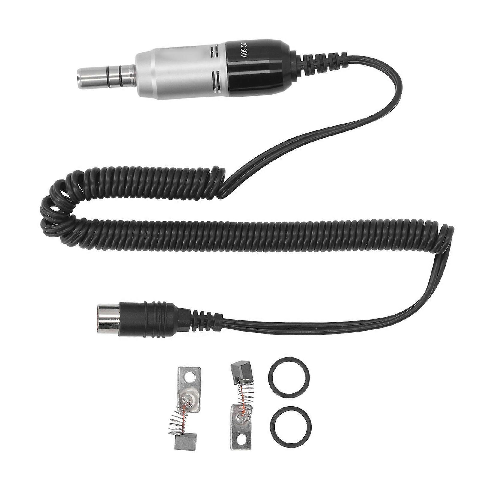 Mikromotor Borstad Handtag 35000RPM E Typ Elmotor Handstycke för smycken Hantverk Polering Slipning YEMAA