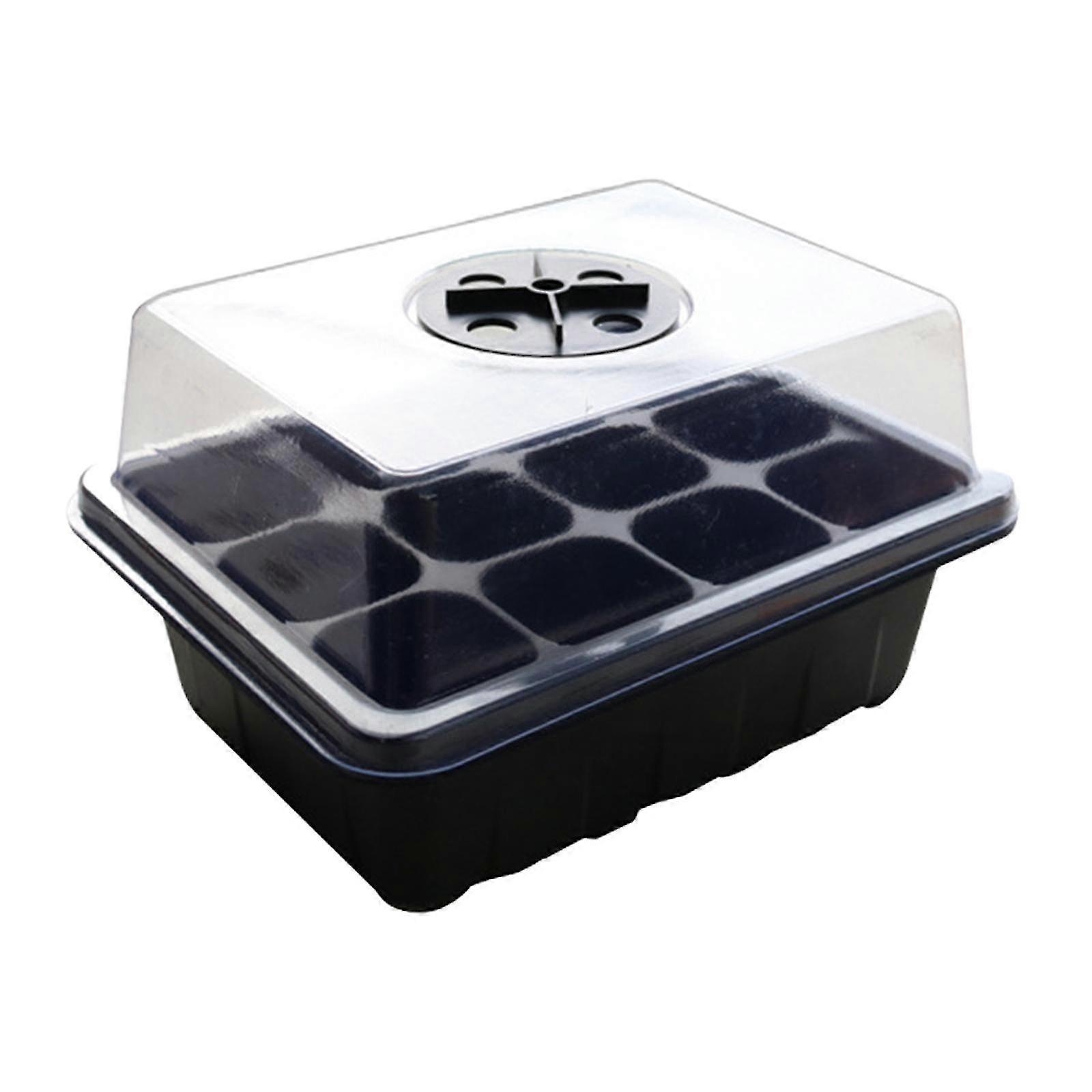 Seed Starter Tray Nursery Tray Propagation Tray with Lid and Base,Growing Tray Germination Tray for Hydroponic Soil Seedling