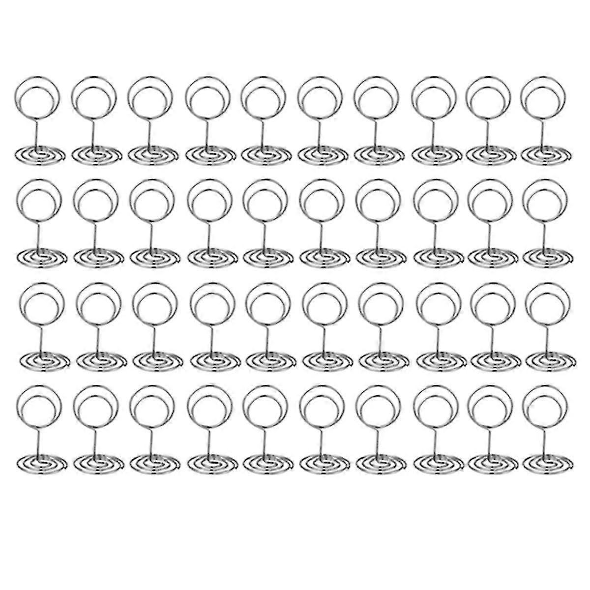 40pcs Table Number Holders Place Card Holder Cards Stand Name Menu Clips, Table Sign Holders For We