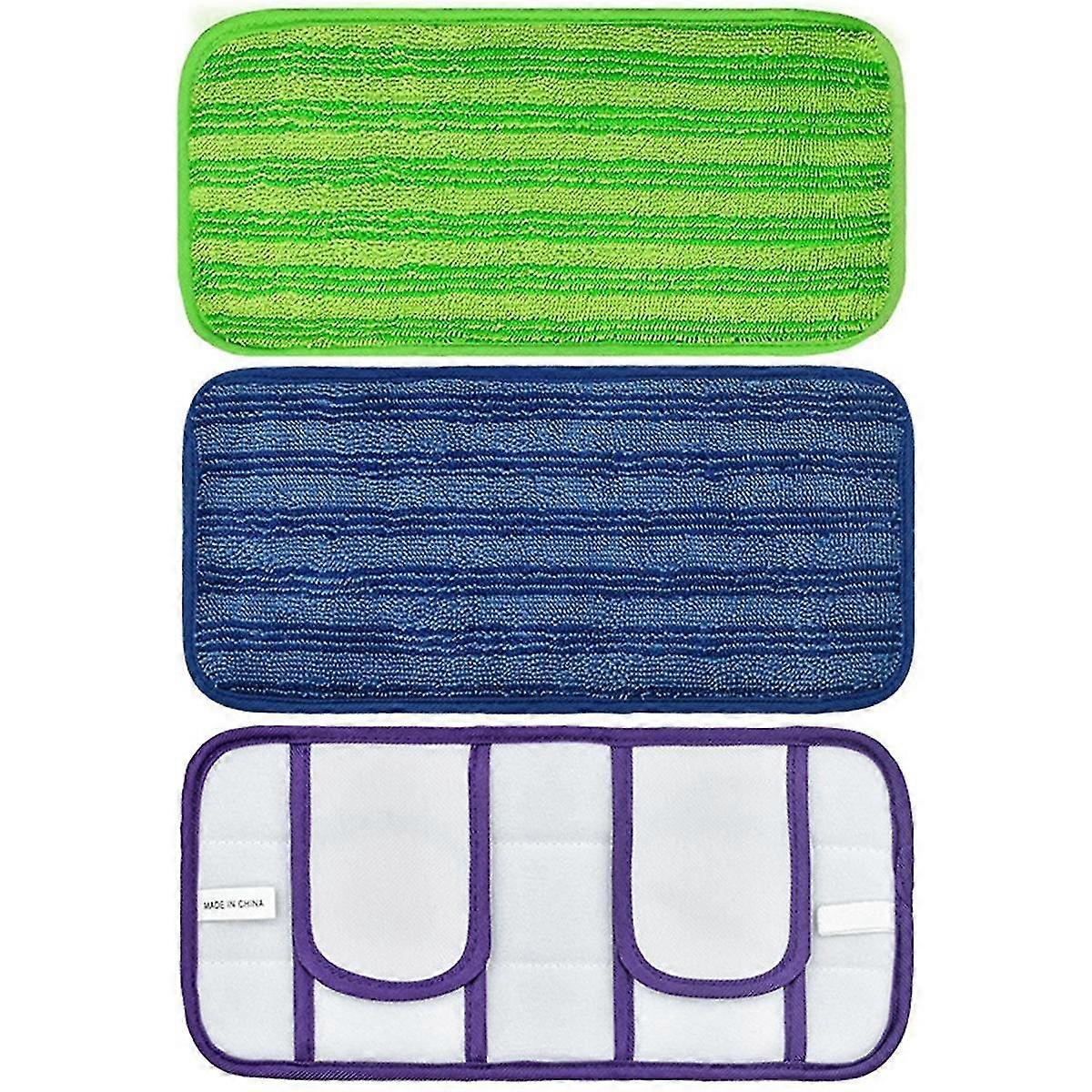 4pcs Reusable Mop Pads For Mop Refills Pads 12inch Replacement Mop Pads For Wood&multi-surface Floo