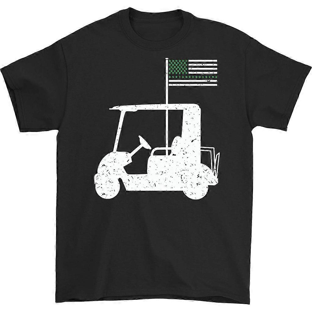 Tričko Golf Car Us Flag