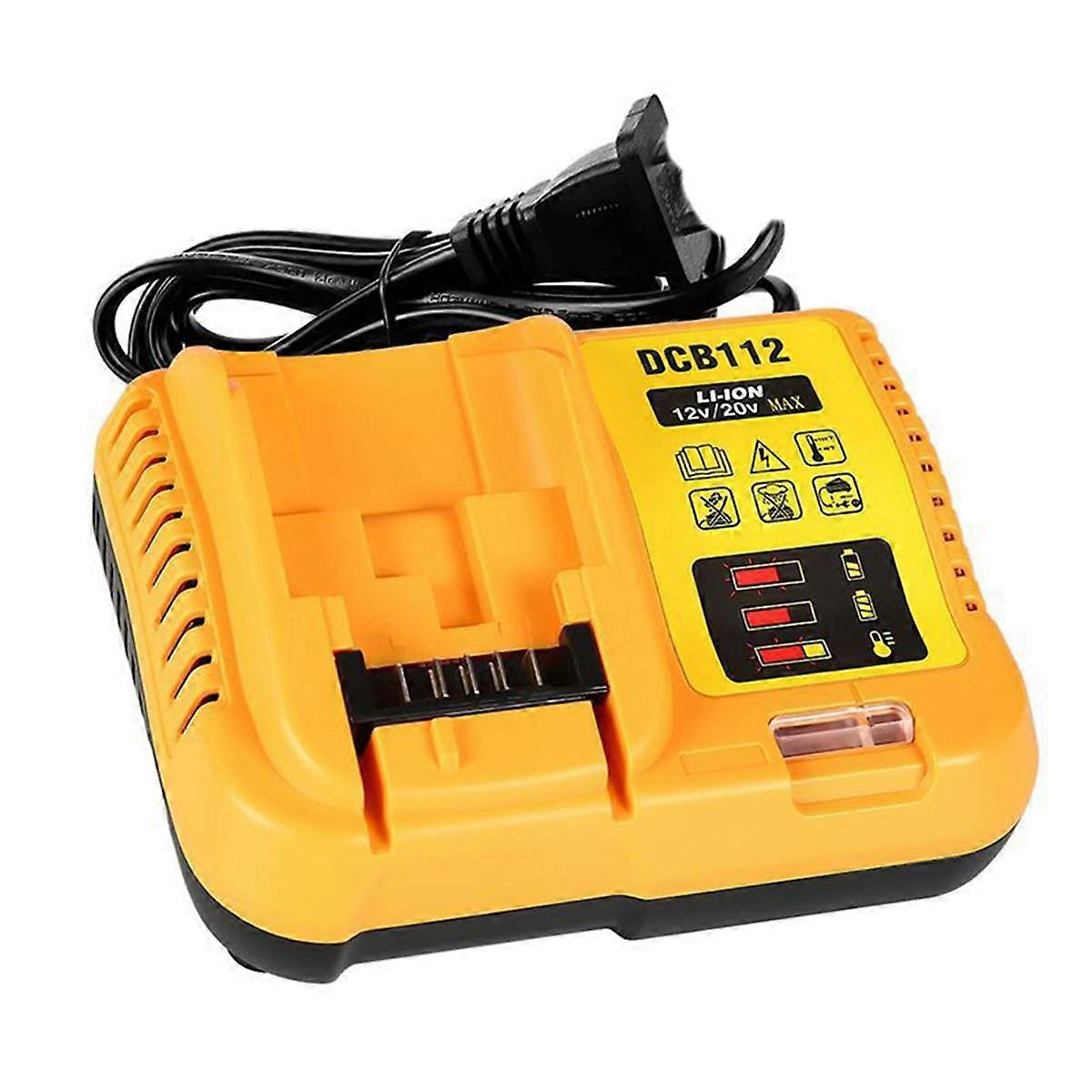 DCB112 batteriladdare byte för batteriladdare för 12V 20V Max litiumbatteri EU-kontakt
