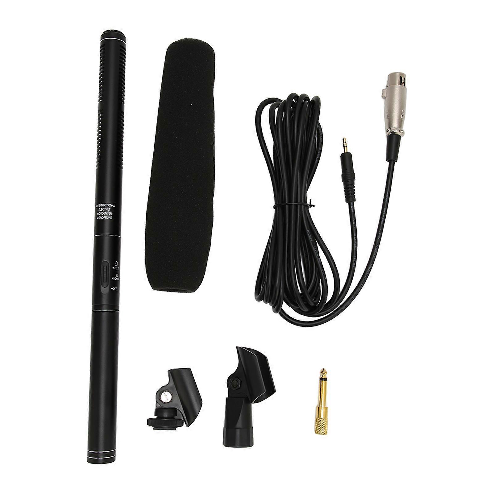 Wired Interview Microphone Aluminium Alloy Professional Noise Reduction Handheld Report Microphone NO.9639