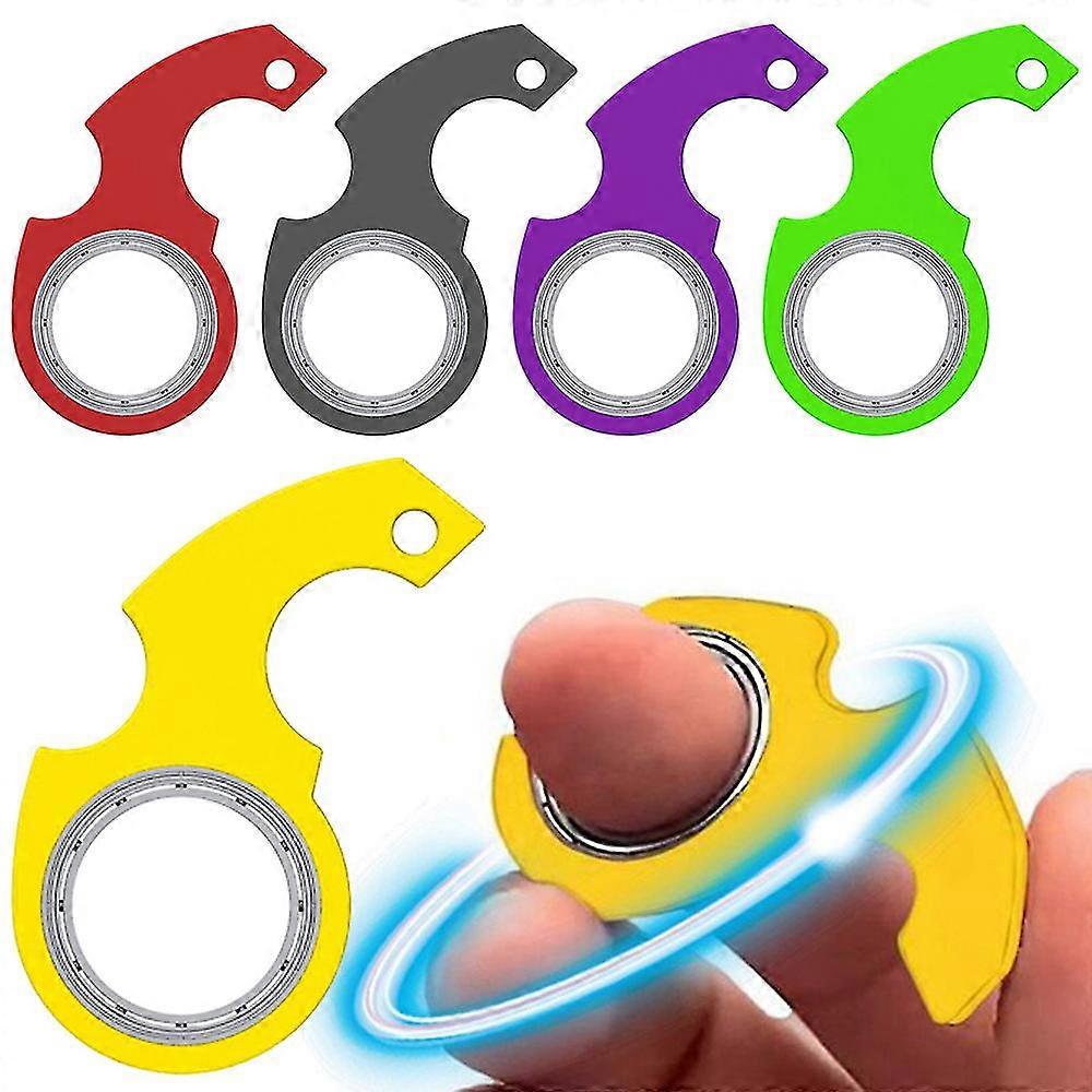 Keychain Spinner Fidget Ring Toy, Key Ring Spinner Toy For Car Keys, Key Flipping Toy For Teens, Adults Anxiety Relief