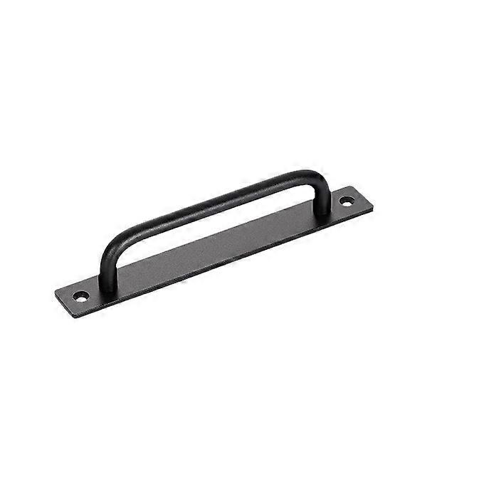 Durable Black Sliding Barn Door Handles - 8.3-Inch Set