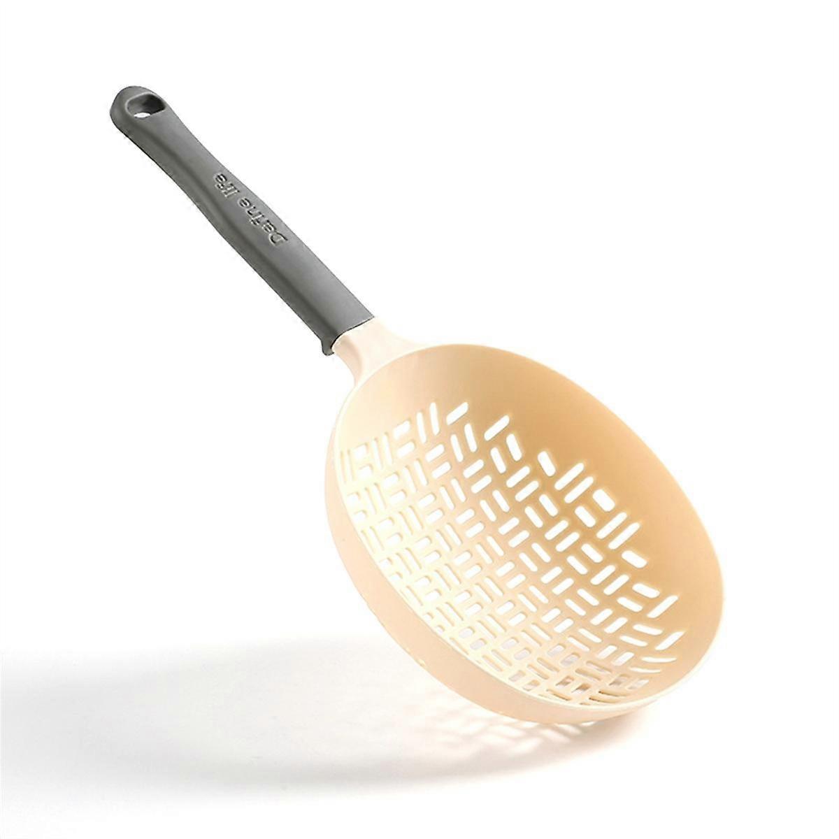 Scoop Colander, Silicone Colander Handle, Strainer Colander, Cooking Silicone Spoon, Pasta Colander