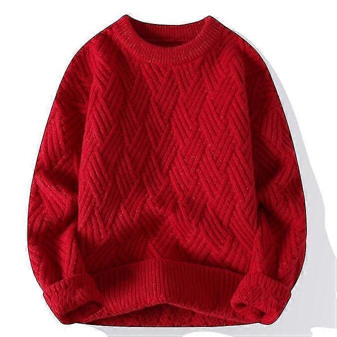 Men's Cable Knit Crewneck Sweater