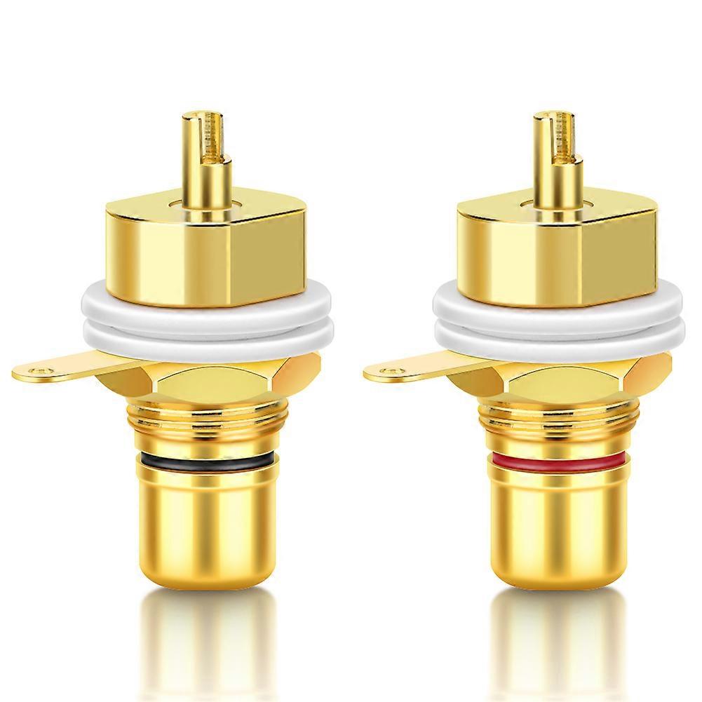 HIFI 8Pcs RCA Jack socket HIFI Terminals pom insulation High-end RCA Socket Adapter AV Terminal Phono Connector