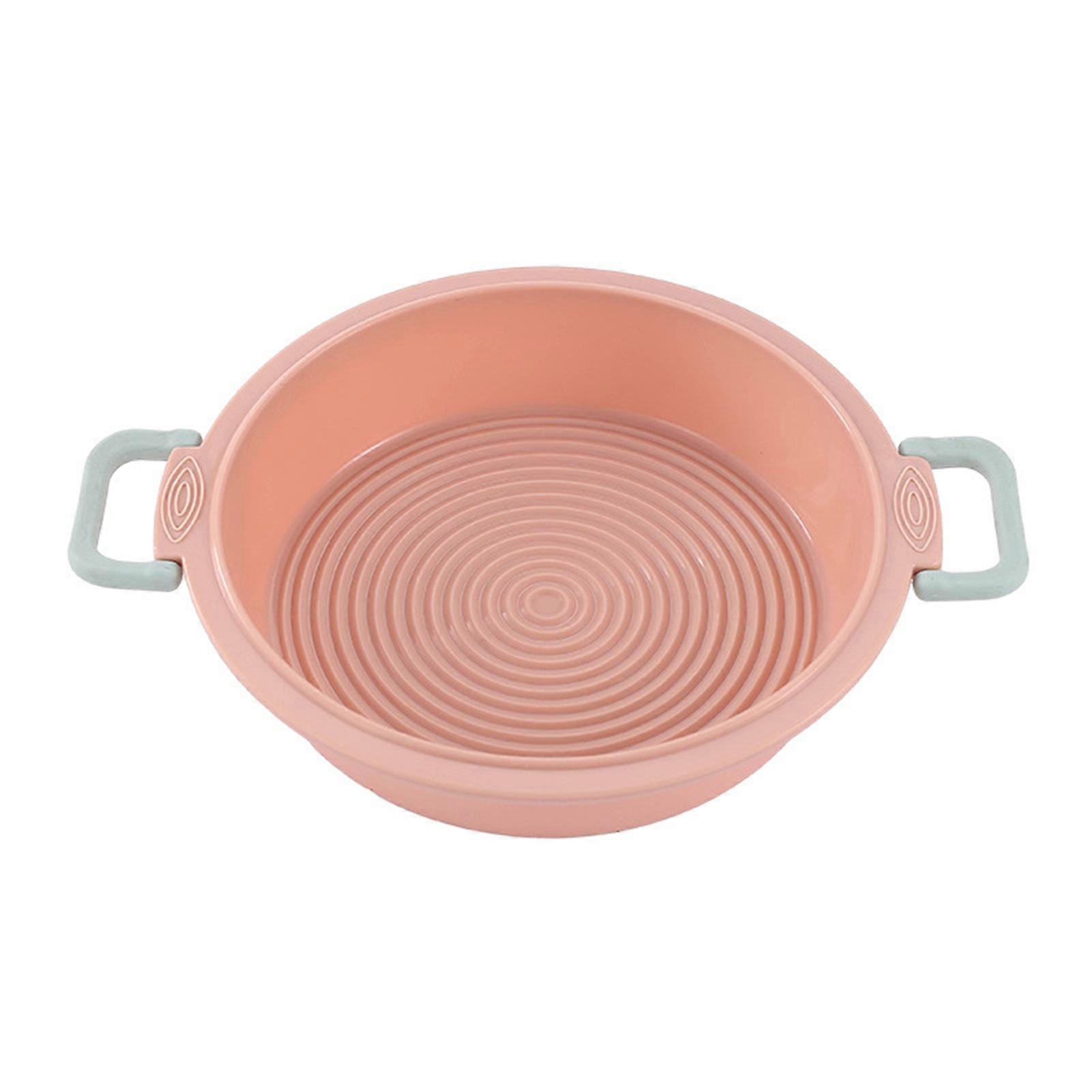 Silicone Round Cake Mold with Handle Quick Release Baking Pans for Layer Cake