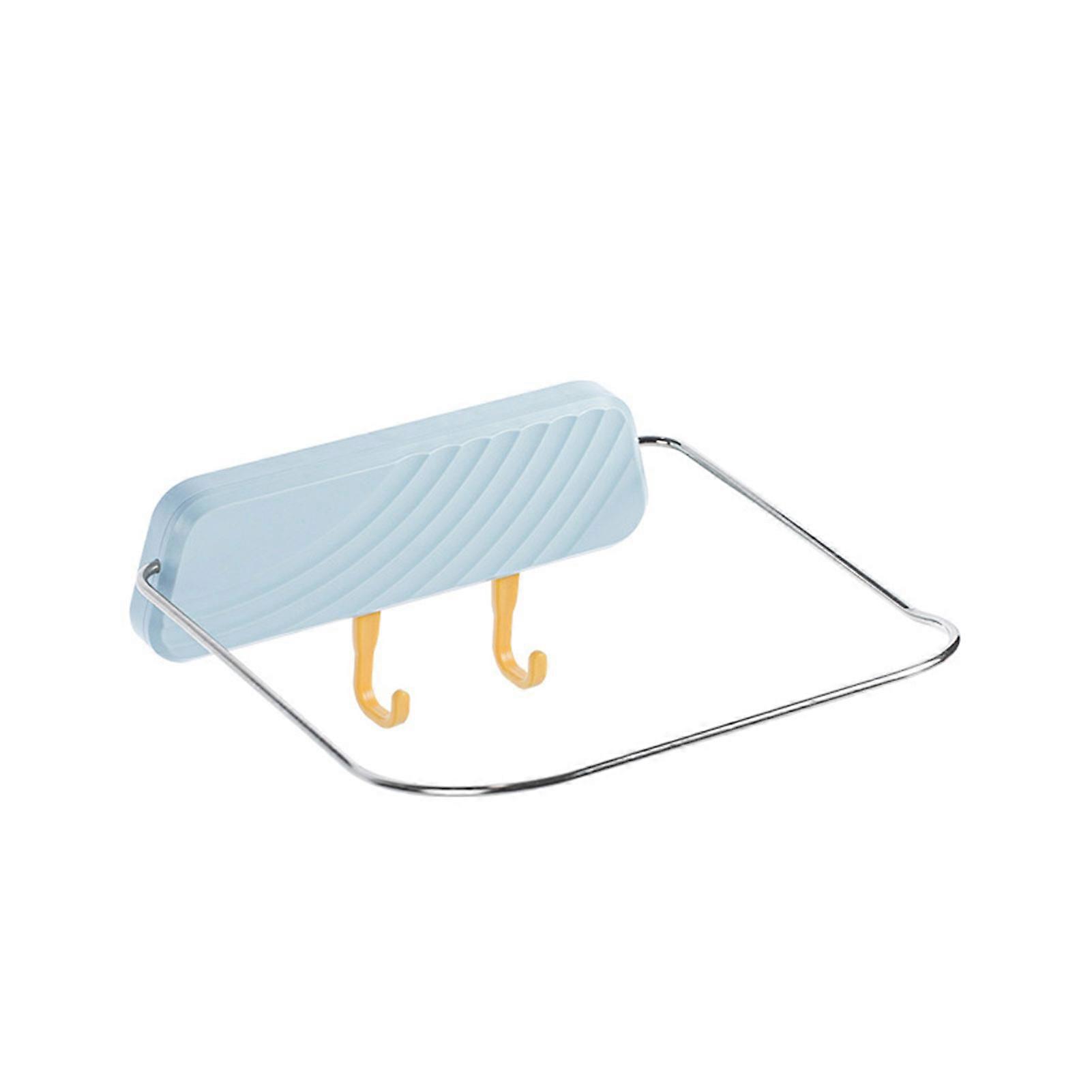 Wall Mounted Bathroom Holders with Smooth Movable Mini Hooks for Towel Apron Handbag Hat