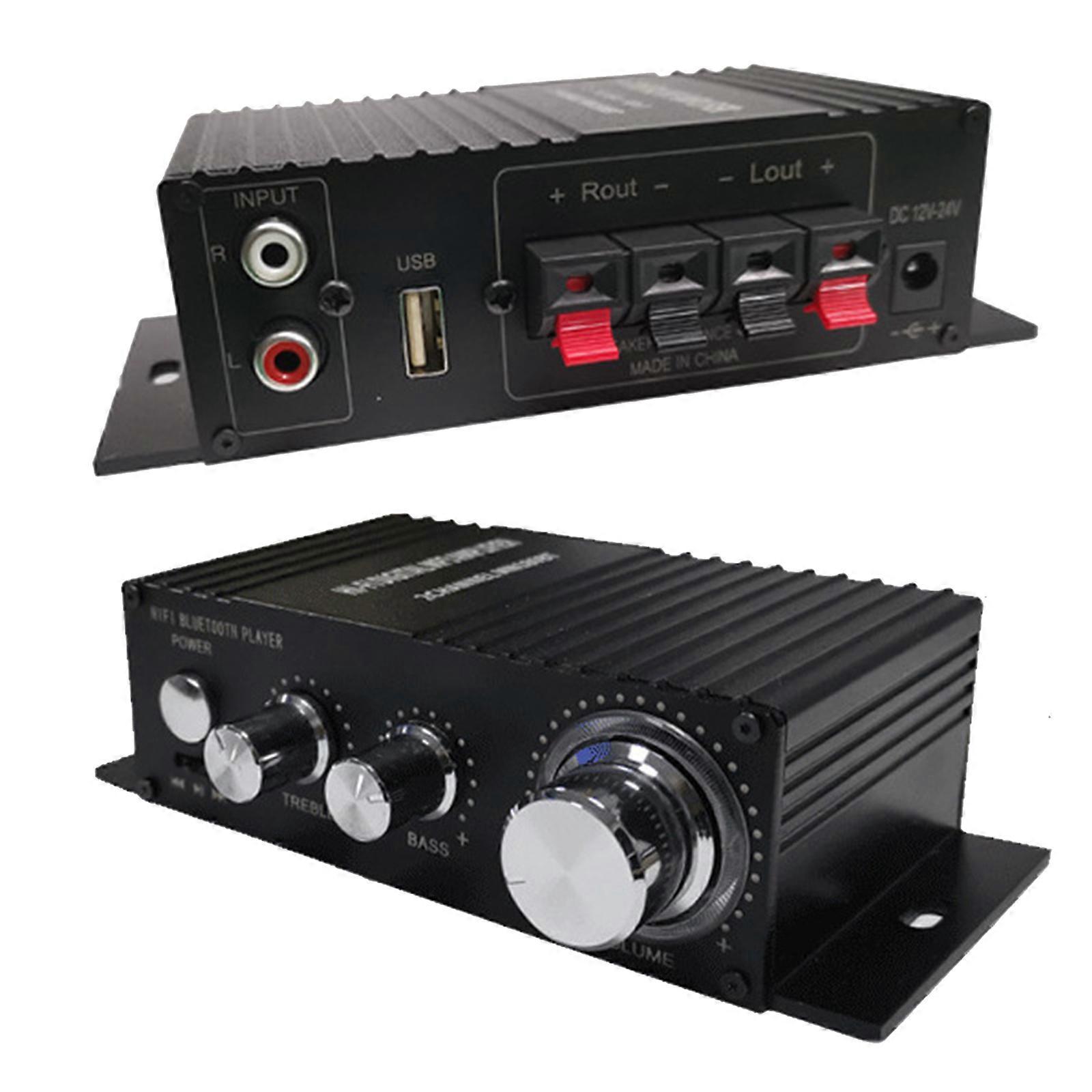 Mini-Bluetooth-Audio-Verstärker-Empfänger Stereo-Endstufe Fernbedienung USB-Musik-Player