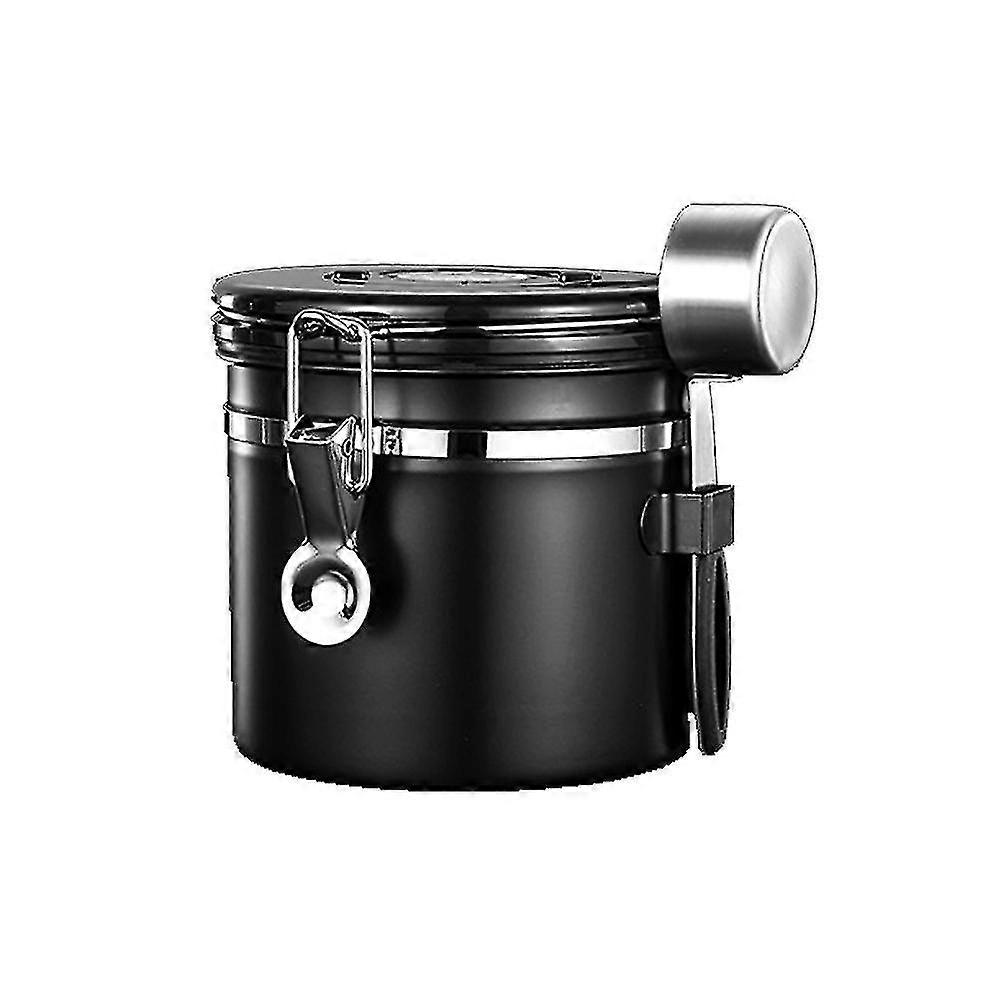 Coffee Canister For Ground Coffee With Transparent Window,date