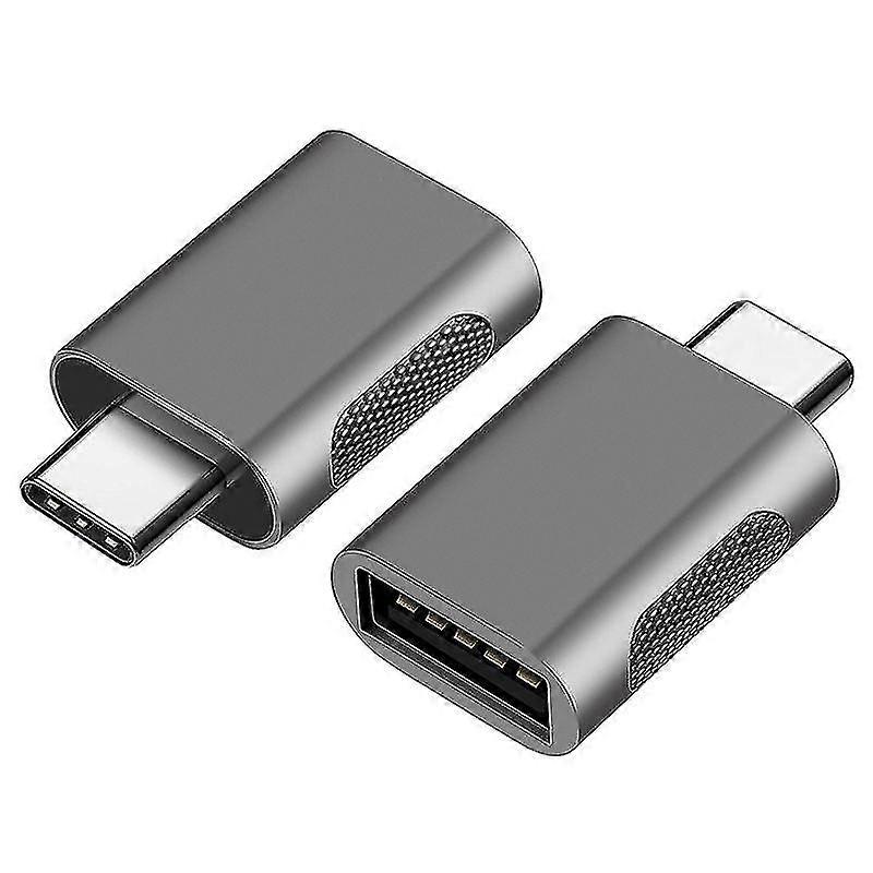 Usb C To Usb Adapter 2 Pack Usb Type-c To Usb, 3 To Usb Female Adapter Otg Compatible With Type-c Devices(silve