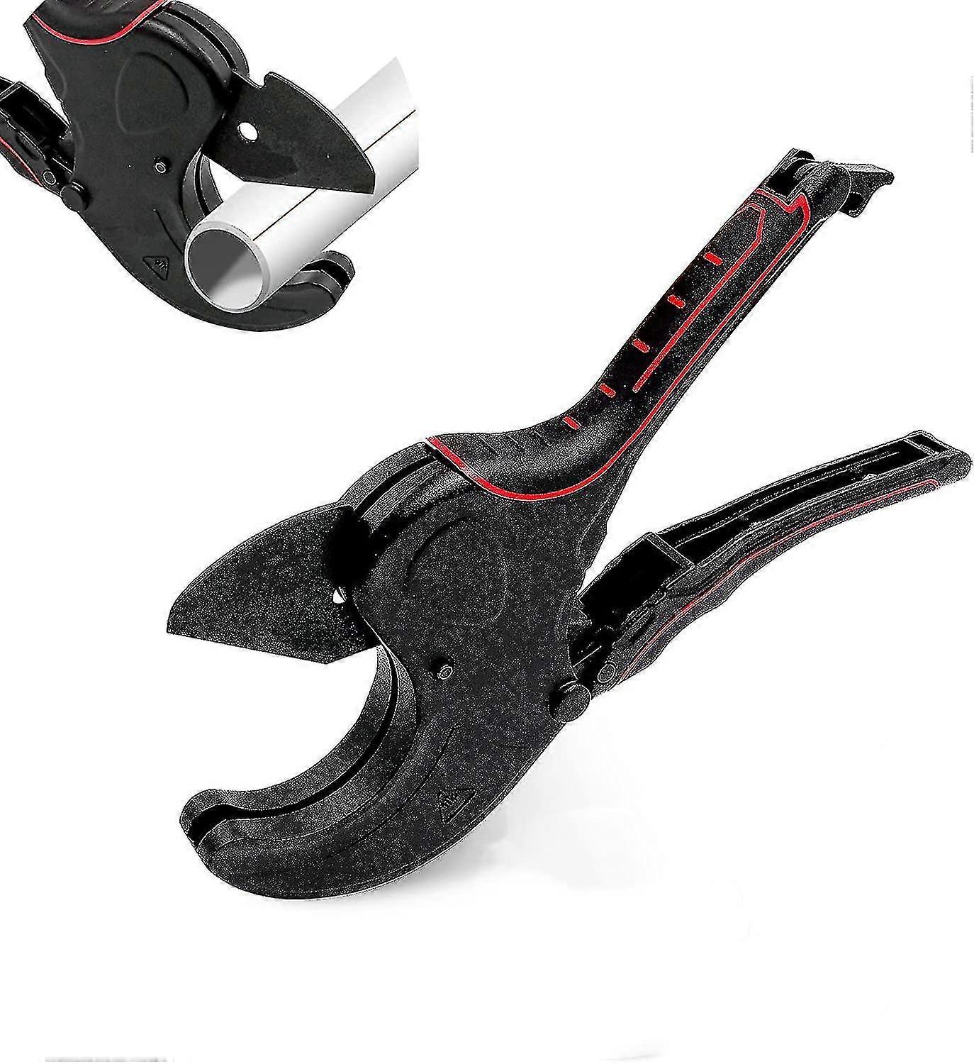 Pvc Pipe Cutter 63mm, Ratchet Pvc Pipe Cutter Sk5 Sharp Blades, Pipe Tube Cutter For Pvc Ppr Pex Plastic Hoses And Plumbing Pipe (up To 2-1/2 Inch) Hy