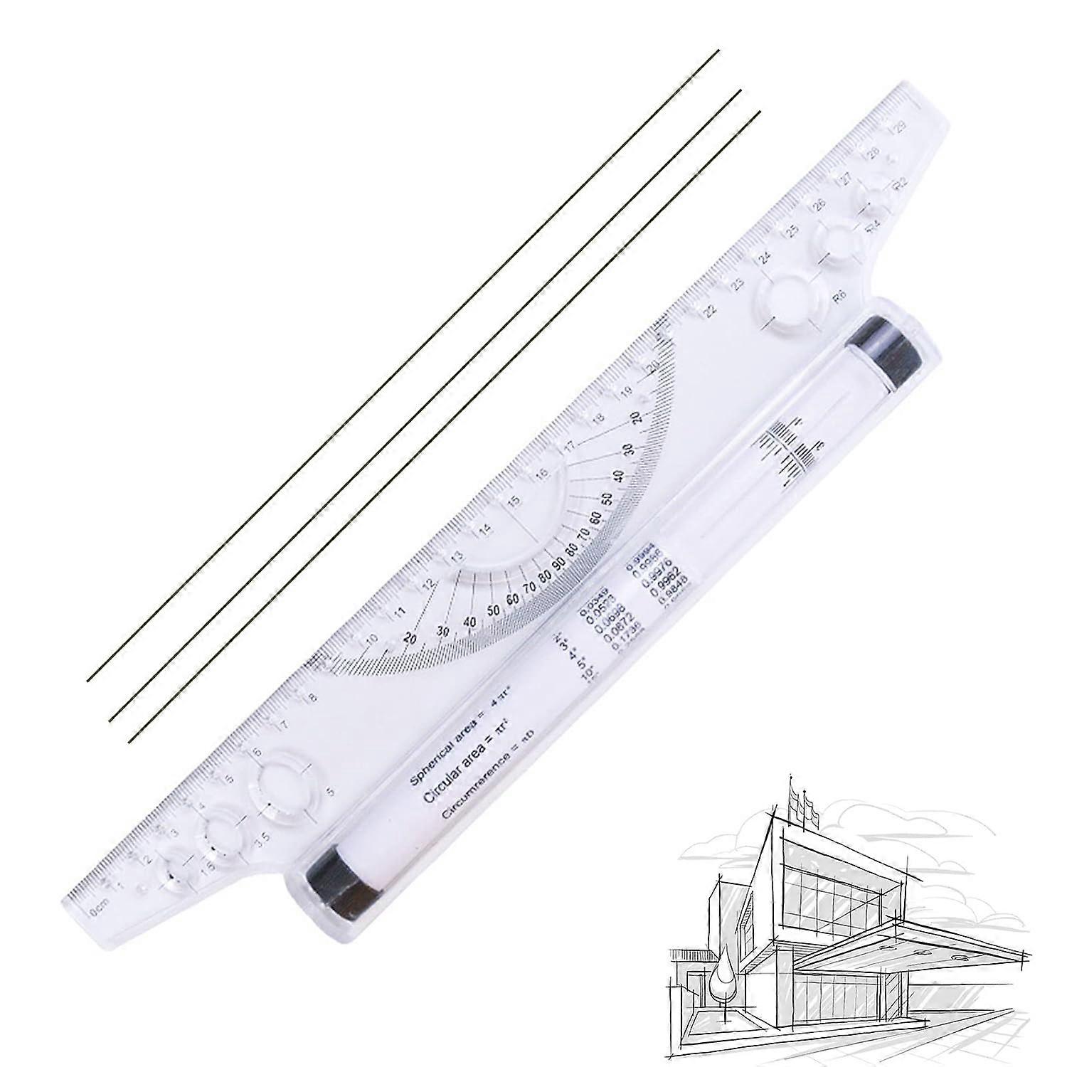 Rolling Drawing Ruler, Office Measuring Rolling Ruler, Rolling Ruler, Parallel Drawing Ruler, Roller Ruler, Parallel Rolling Ruler, Rolling Parallel R