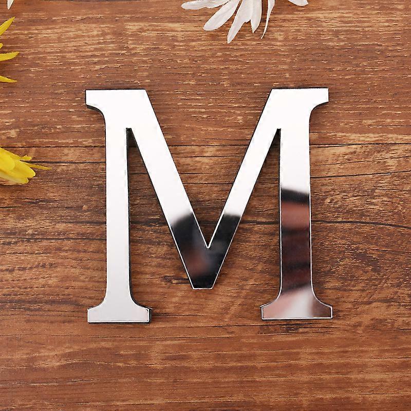 Home Decor 26 Letters Diy 3d Mirror Acrylic Wall Sticker Decals Home Decor Wall Art Mural