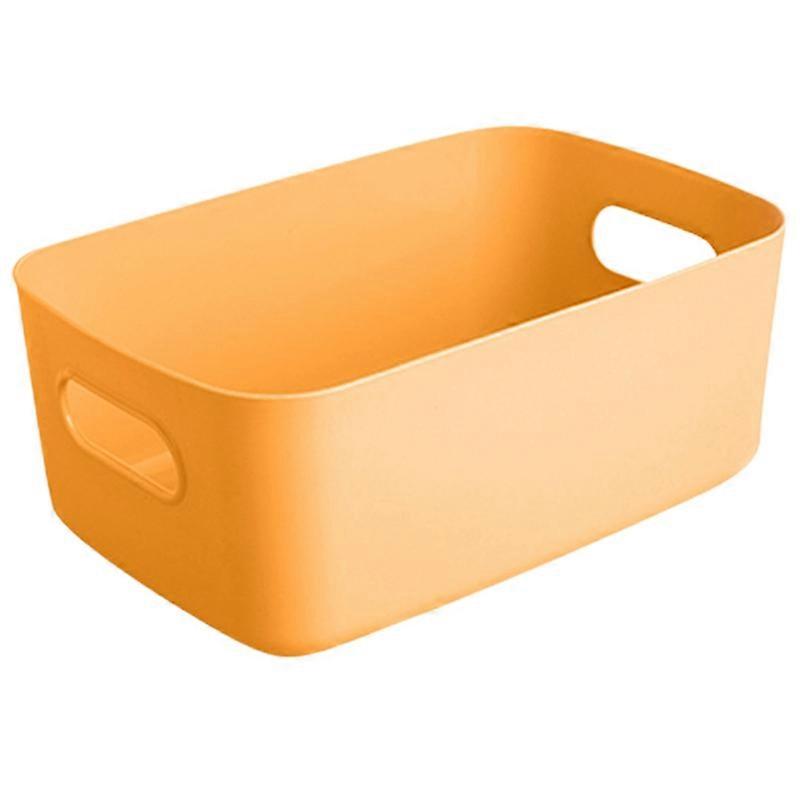 Storage Basket Solid Color Space-Saving Plastic Tissue Makeup Holder Home Decor