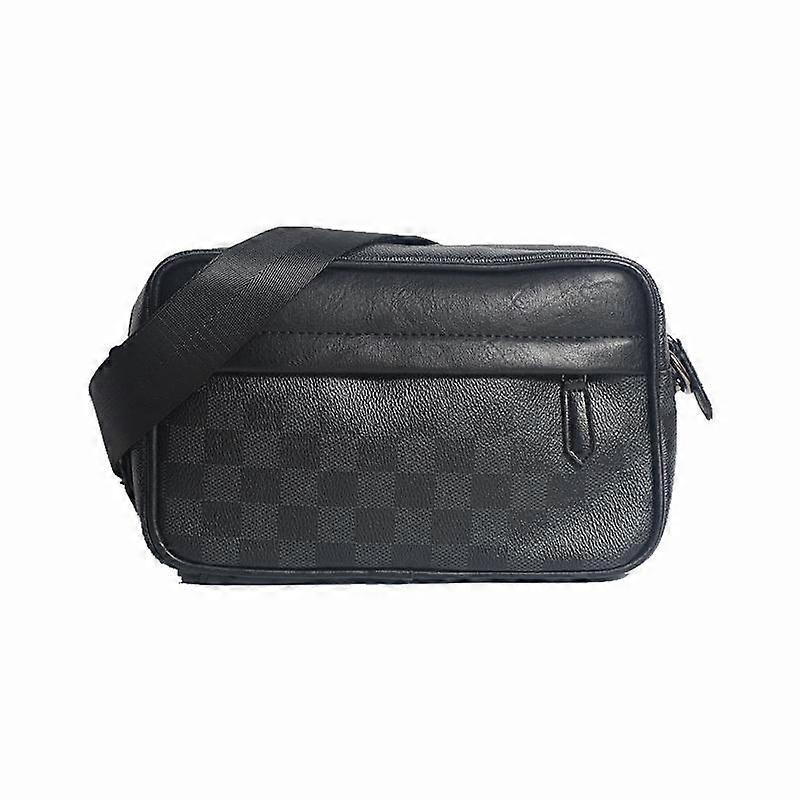 New Check Leather One Shoulder Crossbody Bag