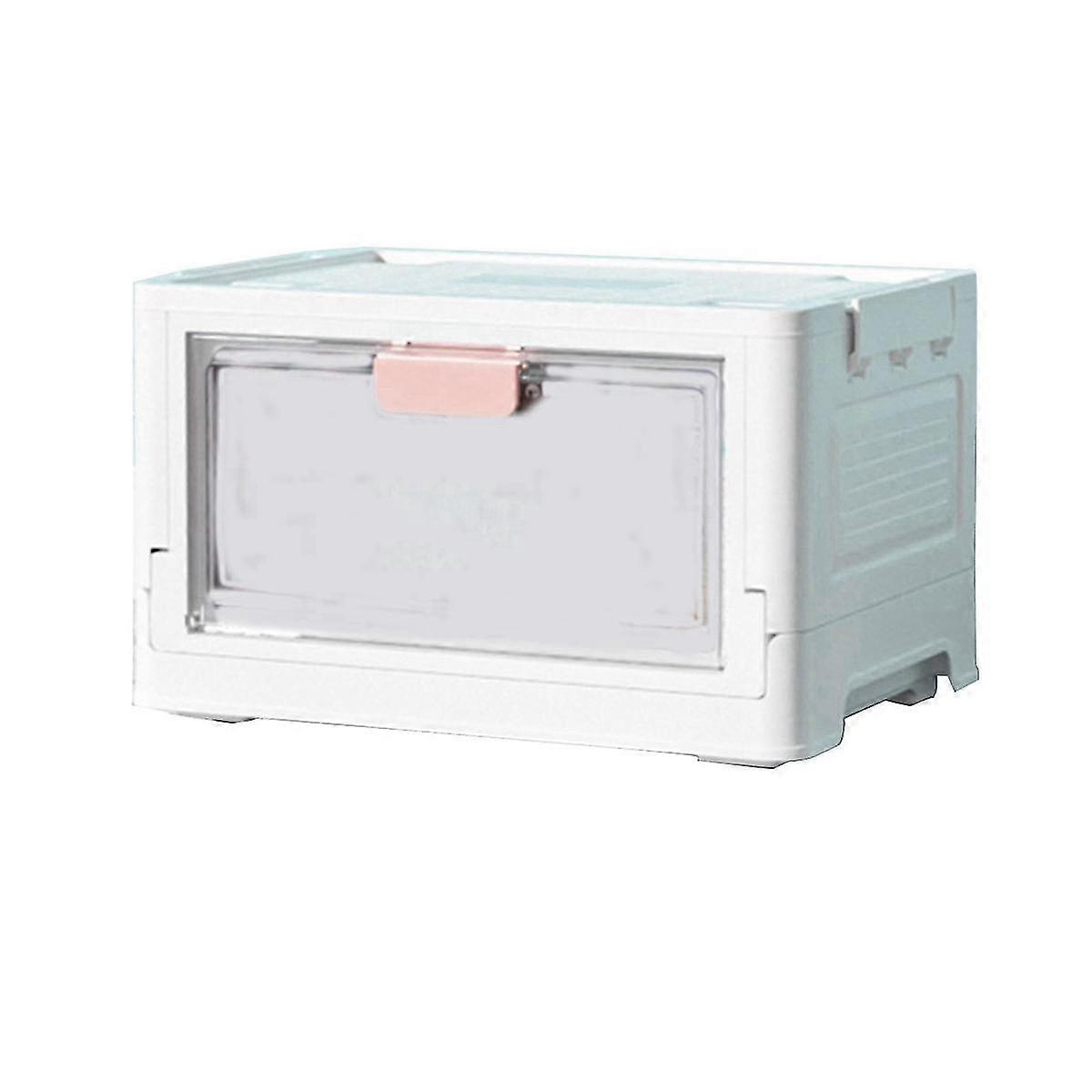 Folding Storage Box With Lid Wheels Stackable Foldable Save A Space Container Travel Folding Storag