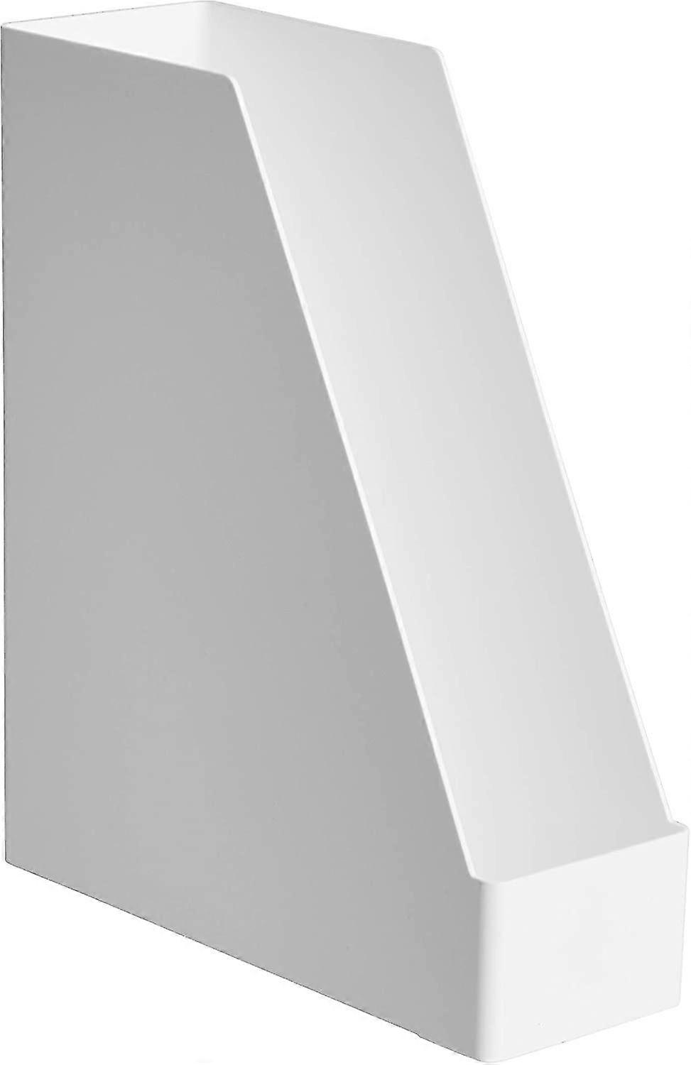 plastic organizer magazine file white