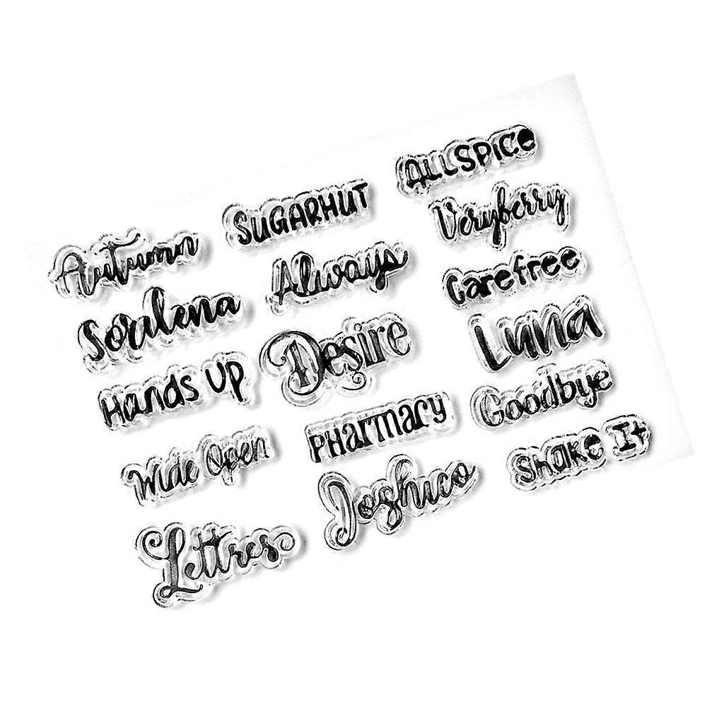 Transparent Silicone Clear Stamps DIY Scrapbooking Cards common expression