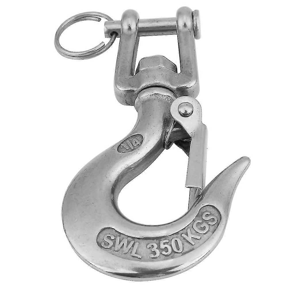 svingbar øyekrok, clevis løftekrok, svingbare øye snap, rustfritt stål svingbart øye snap, rustfritt stål svingbart øye krok1pcs-sølv
