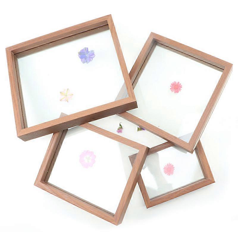 MIMIGO MDF and Glass Material Picture Frames with High Definition Glass,Rustic Photo Frames for Wall or Tabletop Display Vintage Walnut