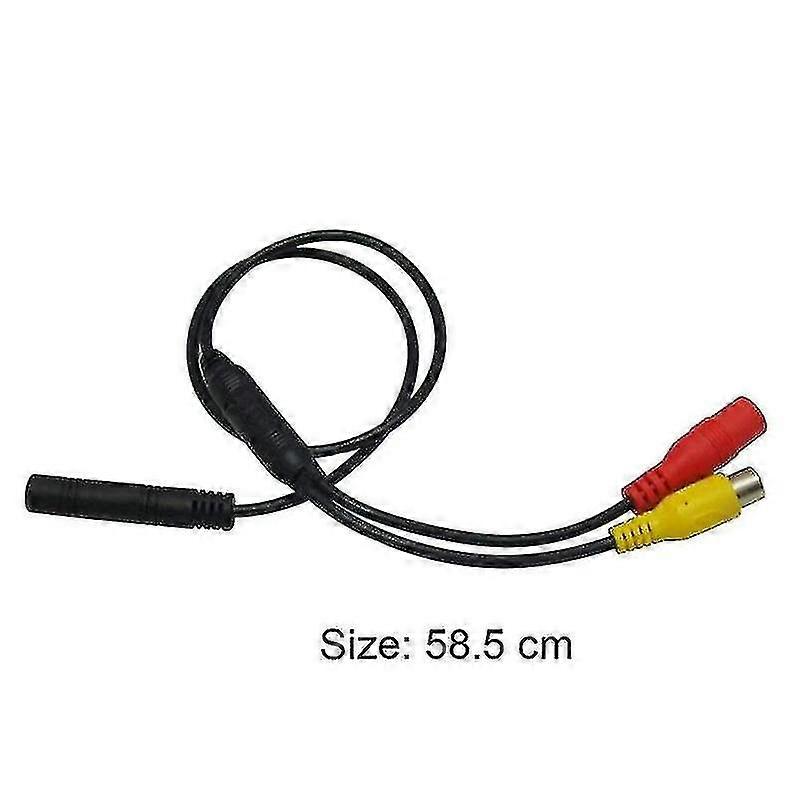 Car Reverse Backup Camera 4-Pin Male to Female Cvbs Connector Signal Power Adapter Wire Harness