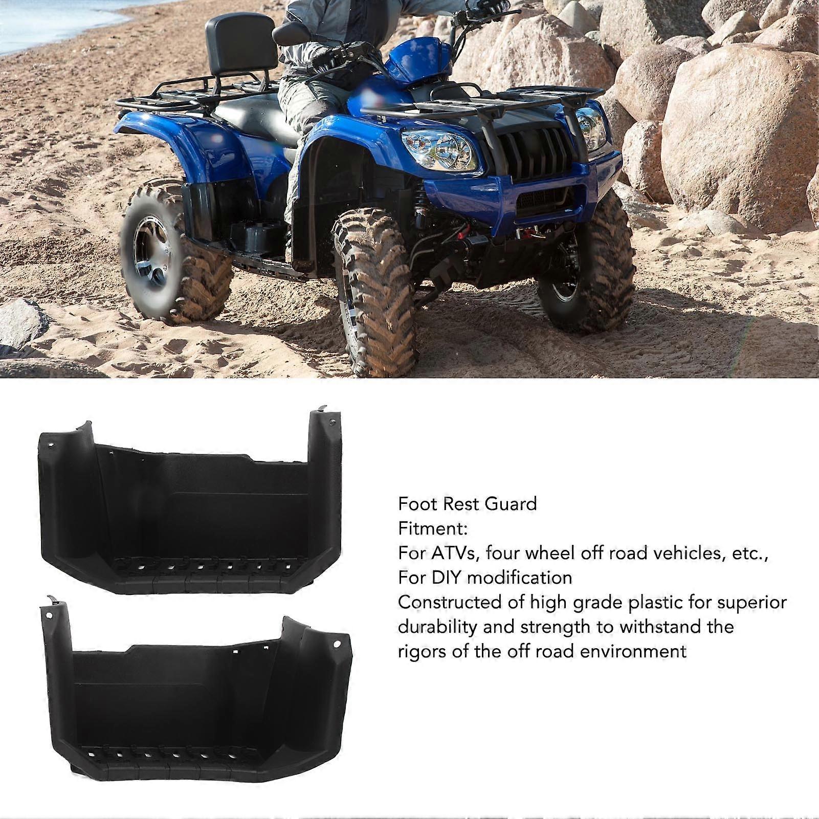 1Pair Foot Rest Pedals Anti Slip Rugged High Strength Foot Rest Guard For ATVs Four Wheel Off Road Vehicles