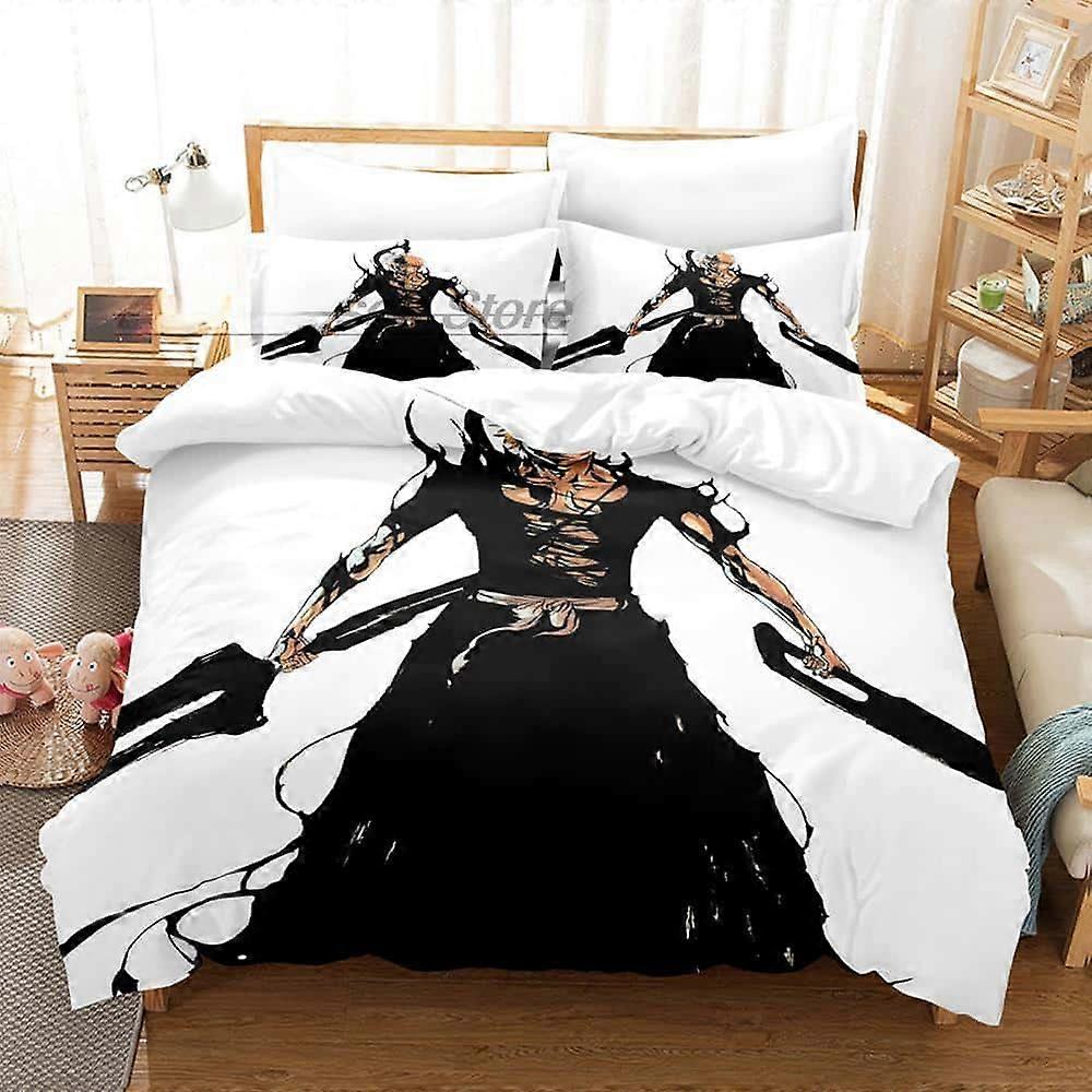 a863 Lakan Mode Anime The Bleach Sängkläder Påslakan Set med örngott Twin Full Sängkläder Sängkläder Hem Textil Lakan iip863