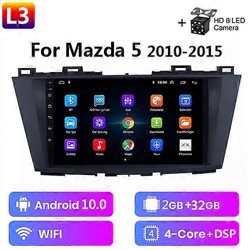 For Mazda 5 3 CW 2010 - 2015 Car Radio Multimedia Video Player Navigation GPS Android No 2din 2 din dvd Android Carplay stereo