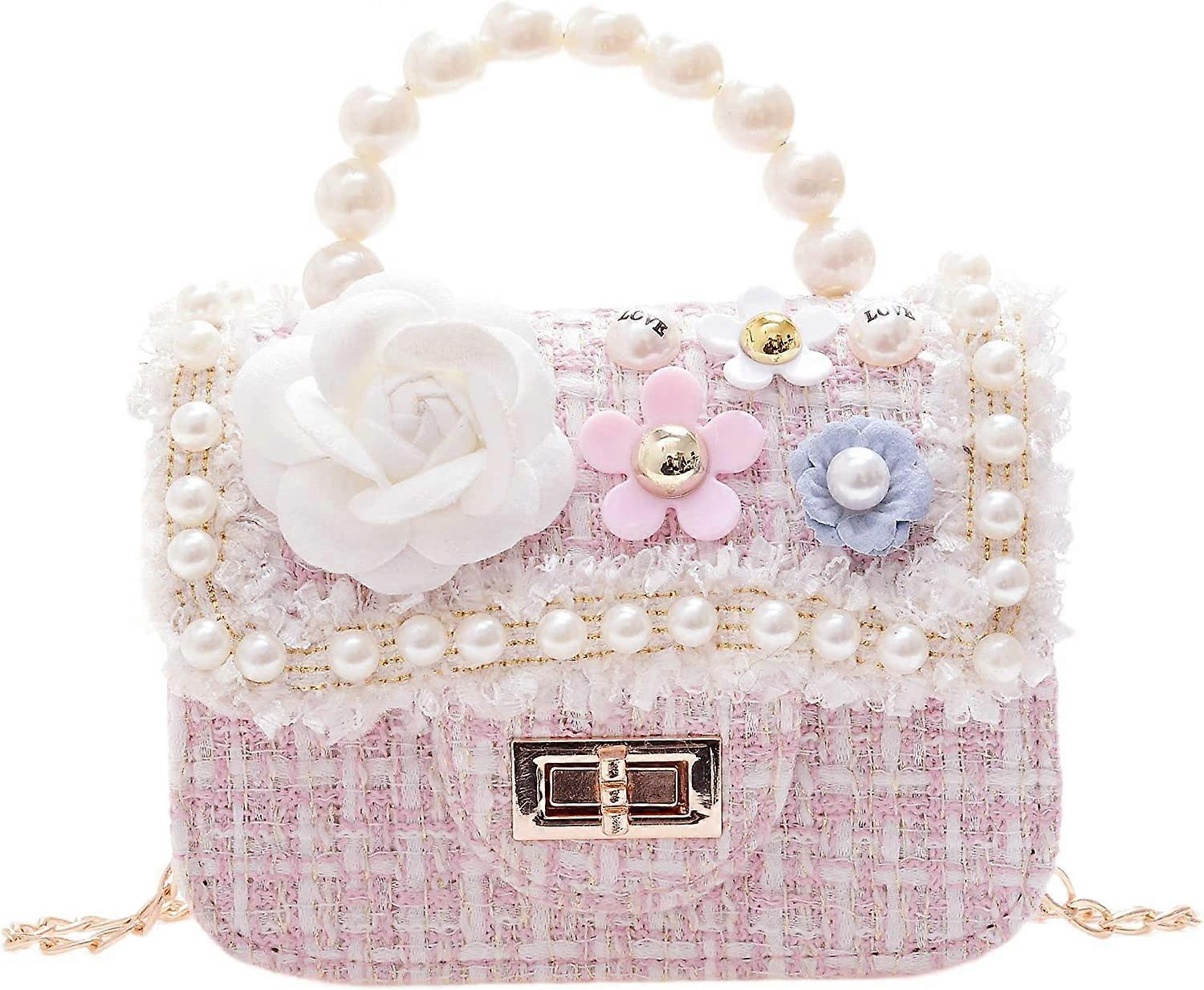 Baicccf Prezenty dla maluchów Torebka dla dzieci dla małych dziewczynek Torebka dla maluchów Torebka dla niemowląt Torebka dziecięca (kwiat)