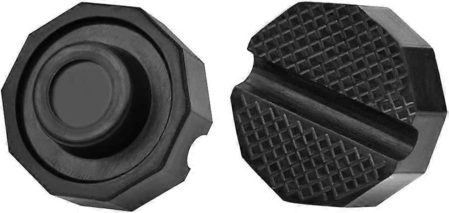 2 Pieces Universal Polyanjular Rubber Jack Pad, Rubber Buffer Block, Car Accessory for Hydraulic Jacks
