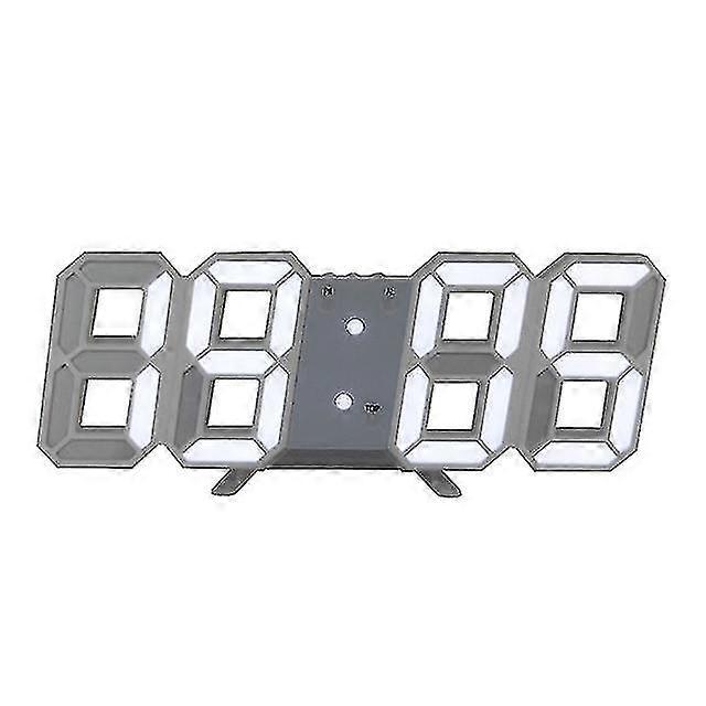 3d led clock desk despertador relógio relógio de parede com controle remoto, led relógios eletrônicos, temperatura, luz noturna auto / brilho personalizado