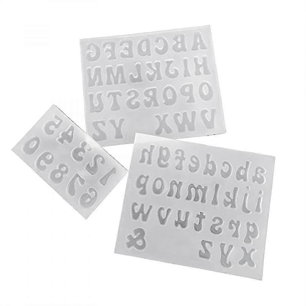 Clearly Molds Silicone Molds For Resin Small Reverse Letters & Numbers Set Uppercase &