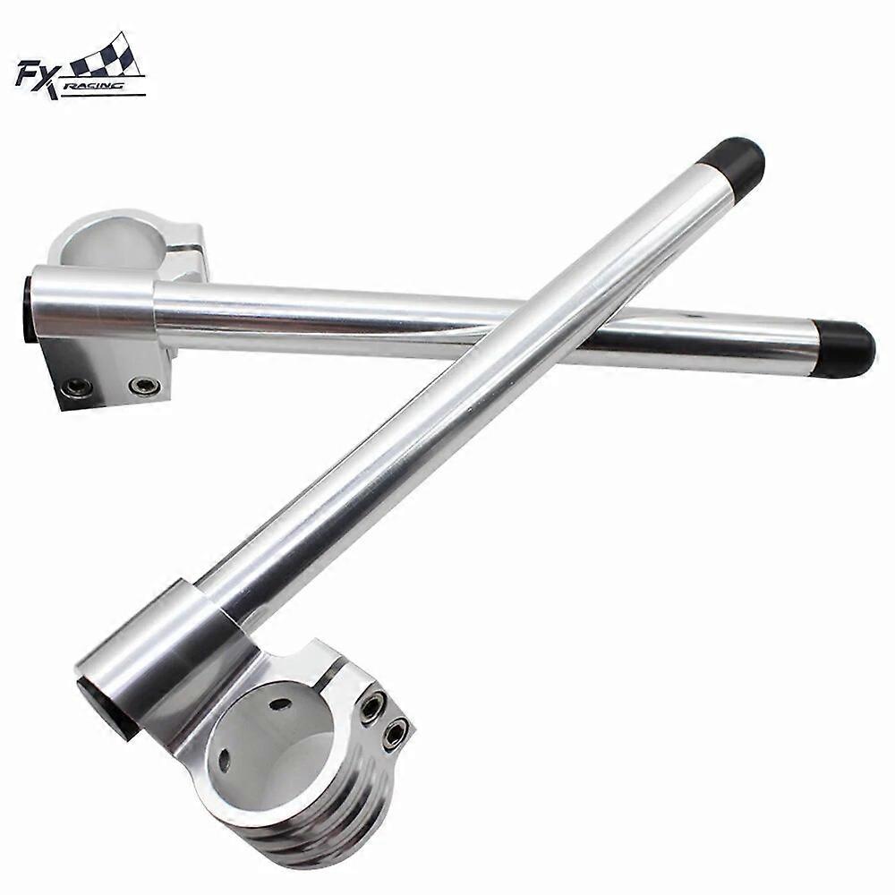 1 paar Chrom Motorrad 7/8 « Lenker Clip Auf Riser Rised Clipon Clamp Gabel 31 33 35 36 37 41 43 45 46 48 50 51 52 53 54mm