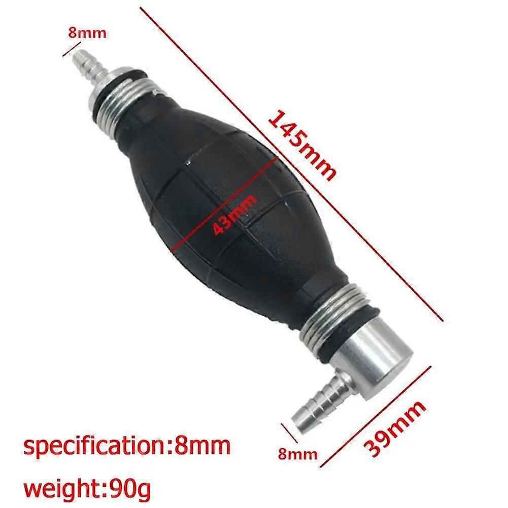 1pcs Hand Fuel Hand Pump Automobile Multip Rubber Aluminum Spherical Gasoline Primer Bulb Rod Connection Rod Petrol Tank 8/10cm